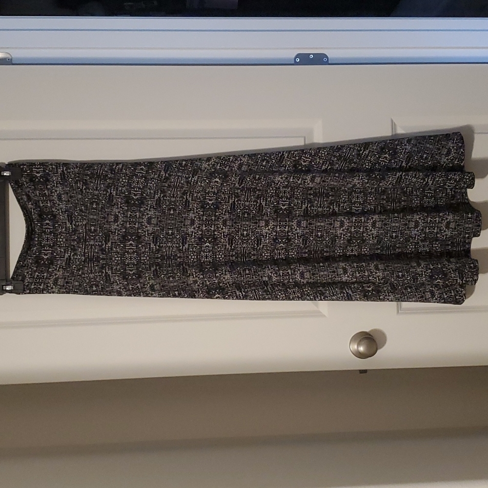 LulaRoe Maxi Skirt Black and white A-line